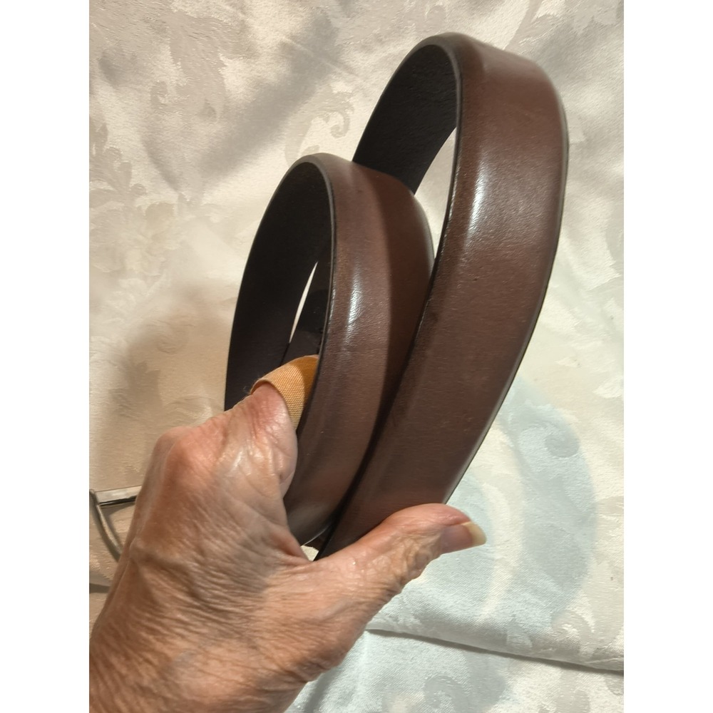 Izod Leather Belt 36 Dress Brown 111Z0103 Made in Canada EUC